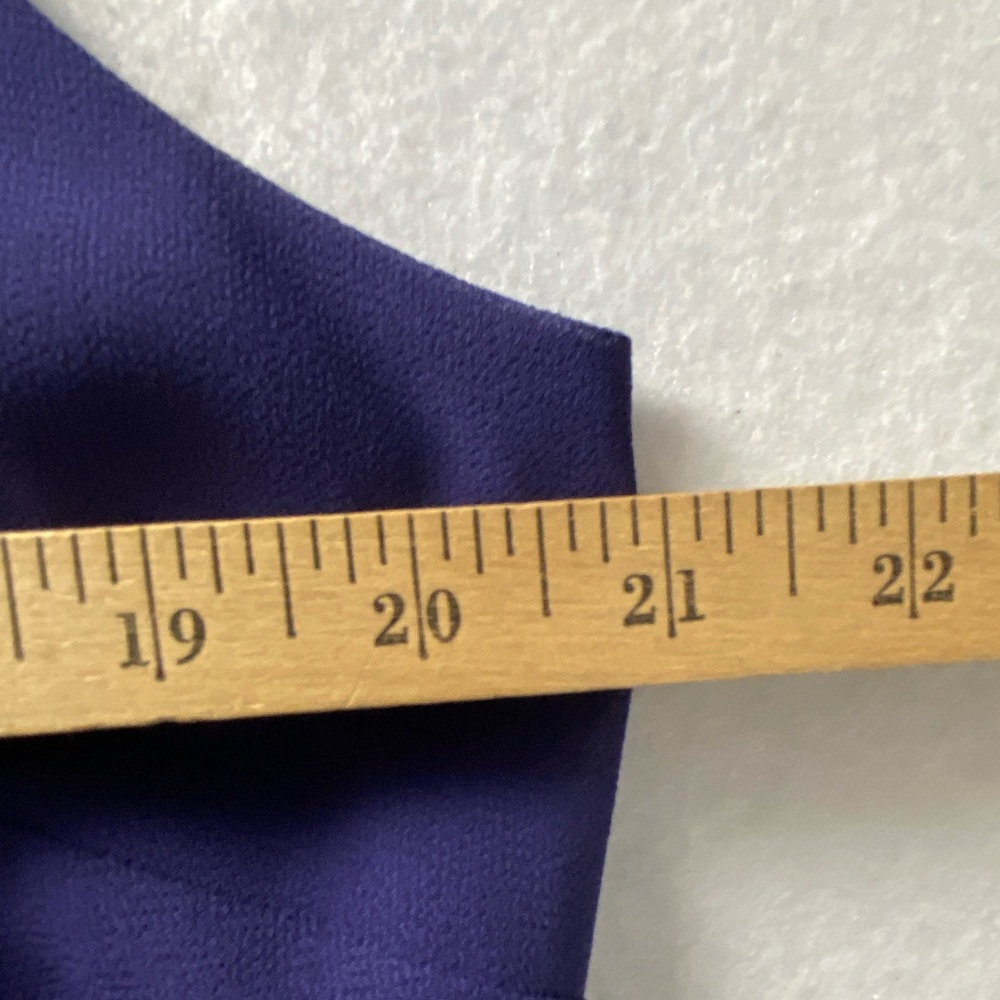 VTG 90’s Karin Stevens Red Hat Purple Lined Maxi Dress Size 16 - Picture 9 of 13